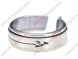 wholesale lots 36pcs spin stainless steel rings  