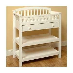  Taylor Dressing Table   Distressed Matte White Baby