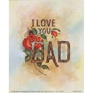  I Love You Dad Poster Print: Home & Kitchen