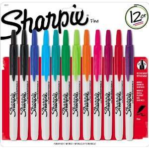  Sharpie RT Retractable Permanent Markers, 12 per Package 