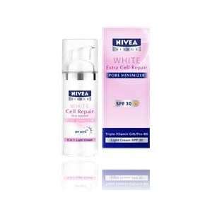 Nivea Visage White Extra Cell Repair Pore Minimizer Light Cream Spf30 