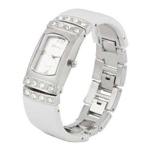  Geneva Platinum White Bracelet Watch Jewelry