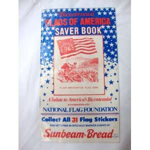  Bicentennial Flags of America Saver Book 1975 National 