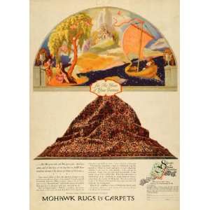  1929 Ad Mohawk Rugs Carpets Home Decor Sailboat Amsterdam 