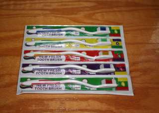 New Fresh Soft Toothbrush 5 Pack Colored Sealed PK  