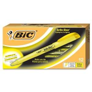 BIC Brite Liner Highlighter,Marker Point Style Chisel   Ink Color 