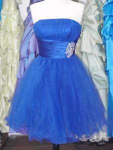 Sexy Short Prom Homecoming Dress Royal Blue Size Large  