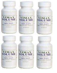 Vimax Volume  Sperm Volumizer  6 Bottles   180ct  