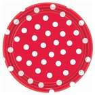 BY  Amscan Lets Party By Amscan Red Polka Dot Banquet Dinner Plates