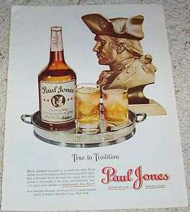 1948 Paul Jones whiskey Louisville Kentucky VINTAGE AD  