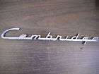 1951 Plymouth Cambridge Emblem Chrome Original Vintage Letters