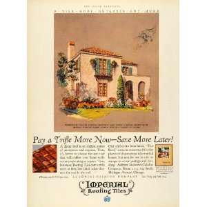  1927 Ad Imperial Roofing Tile Ludowici Celadon Home 
