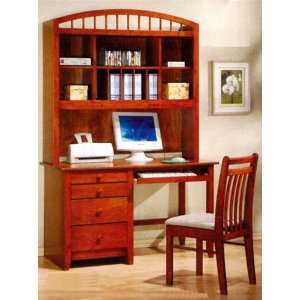 : Canyon Ridge Collection Bedroom Furniture Computer Desk with Hutch 