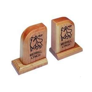  BE403    Solid Hardwood Bookends   USA