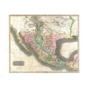  Pivot Publishing   B PPBPVP1210 1814 Thomson Map of Mexico 