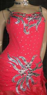 LATINO COMPETITION TANZKLEID DANCE DRESS CRYSTAL LT29  