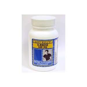  D Ribose 500 mg., 60 Capsules