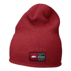   Razorbacks Nike Crimson Football Sideline Knit Hat