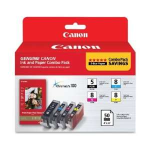  Canon PGI5/CLI8CMY Color Combo Pack,Black, Cyan, Magenta 