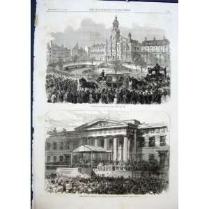  Funeral Rossini Paris Election Glasgow Poll Print 1868