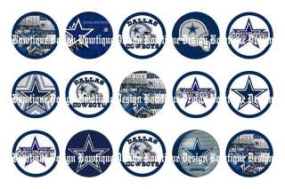 15 Dallas Cowboys Altered Art 1 PRECUT Circle Images  