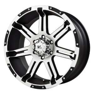  V Rock Overdrive Matte Black Wheel with Machined Spoke and 