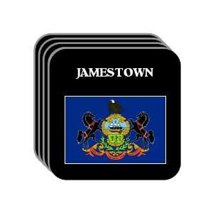  US State Flag   JAMESTOWN, Pennsylvania (PA) Set of 4 Mini 