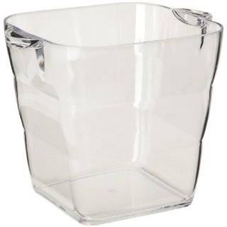 Square 13 in. Clear Acrylic Plastic Ice (Party) Tubs:  