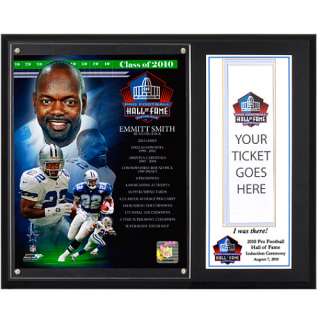 Mounted Memories Dallas Cowboys Emmitt Smith Hall of Fame Induction 