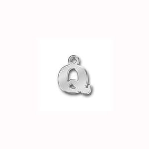  Charm Factory Pewter Letter Q Charm: Arts, Crafts & Sewing