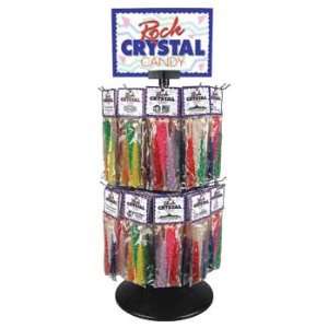 Rock Crystal Candy 3 Stick Bag Counter Spinner Display  