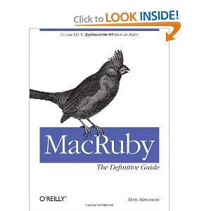   Guide Ruby and Cocoa on OS X [Paperback] Matt Aimonetti Books