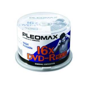  Samsumg Pleomax 16X DVD  R Inkjet Printable 50 Disc 