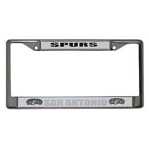  San Antonio Spurs Chrome License Plate Frame Sports 