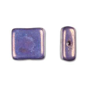  9mm Czech Glass Purple/Bronze Luster Brick Arts, Crafts & Sewing