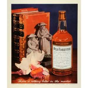 1944 Ad Brown Forman Distillery Bottle Old Forester Whisky 
