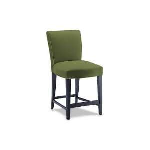   Fitzgerald Counter Stool, Luxe Velvet, Army, Mahogany