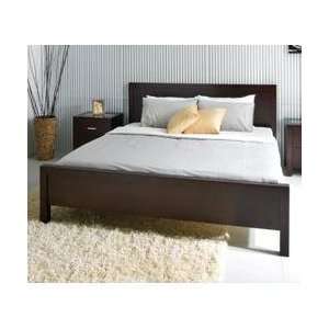   Capri Modern Platform Bed in Cappuccino Finish Furniture & Decor