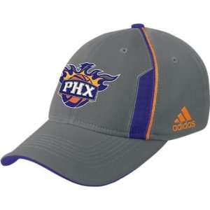   adidas Phoenix Suns Gray Official Team Flex Fit Hat