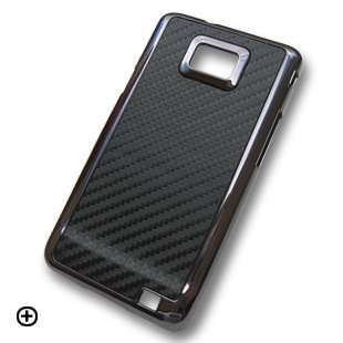 Samsung i9100 Galaxy S2 Alu Carbon Hard Case Tasche Hülle Chrome Case 