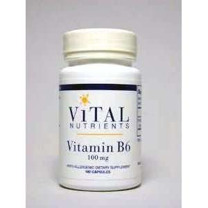  Vital Nutrients   Vitamin B 6   100 caps / 100 mg Health 