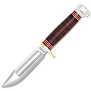 Marbles   Ideal Hunting Knife, Leather Handle, Plain:  