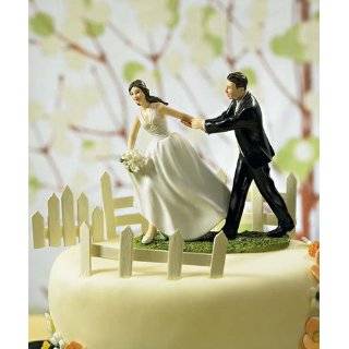   Climbing Groom and Victorious Bride Cake Topper: Home & Kitchen