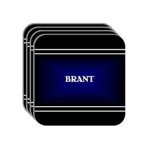   BRANT Set of 4 Mini Mousepad Coasters (black design) 