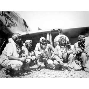   in Front of a P51 Fighter Plane 1943 Italy Photo (B) 