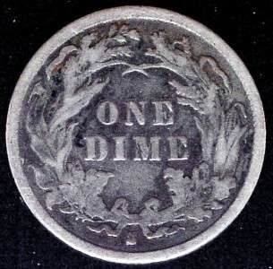 USA 1891 S Legend Obverse Seated Dime Extra Fine  