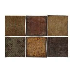  Uttermost Set of 6 Concave Squares Metal Wall Art: Home 