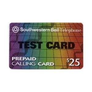   Phone Card $25. Spectrum Card   Graphic Color Gradations & TEST CARD