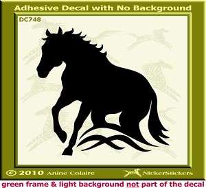 Reining Horse Trailer QH Art Window Decal Sticker 748  