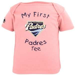  Majestic San Diego Padres Infant Girls Pink My First Tee T 
